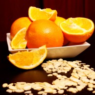naranja y almendra